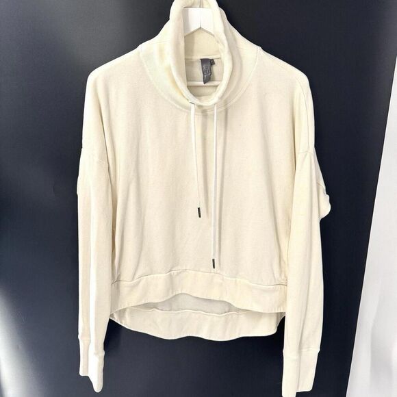 Sweaty Betty Women's Harmonise Pullover Sweatshirt Funnel Neck White L Large - Picture 2 of 7